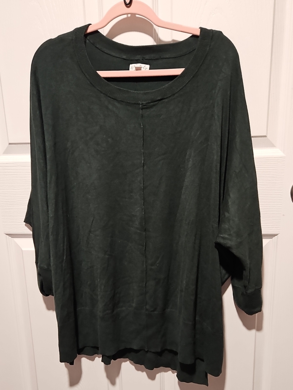 Wonderly Oversized Crewneck Sweatshirt in Dark Green